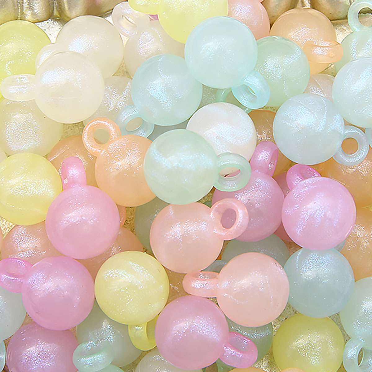 

10-20 шт. акриловые красочные круглые бусины с подвесным отверстием, свободные бусины-разделители, подвески для изготовления ювелирных изделий, сделай сам, ожерелье, браслет, брелок, ремесла 12x17mm 20pcs разноцветный