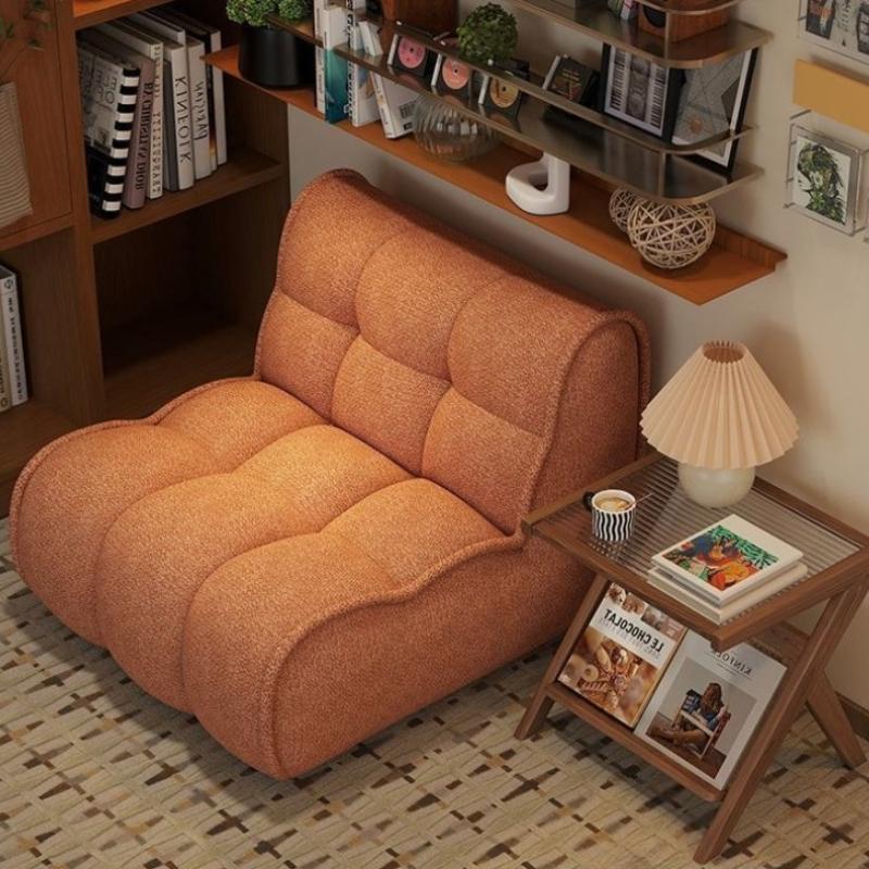 Modern Living Room Sofas Balcony Portable 1-Person Lazy Sofa Comfortable Bedroom Soft Chair Simple Home Decorative Furniture