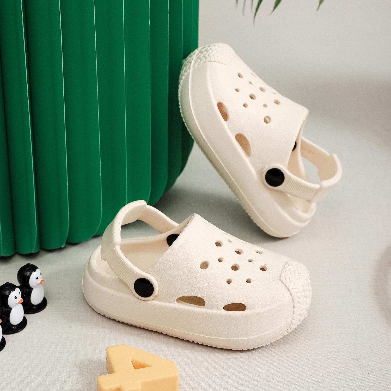 

Cool Comfort, дышащие летние сабо для молодежи - нескользящие сандалии из ЭВА с мягкой подошвой для мальчиков и девочек, домашние и уличные тапочки с геометрическим рисунком 28-29 белый