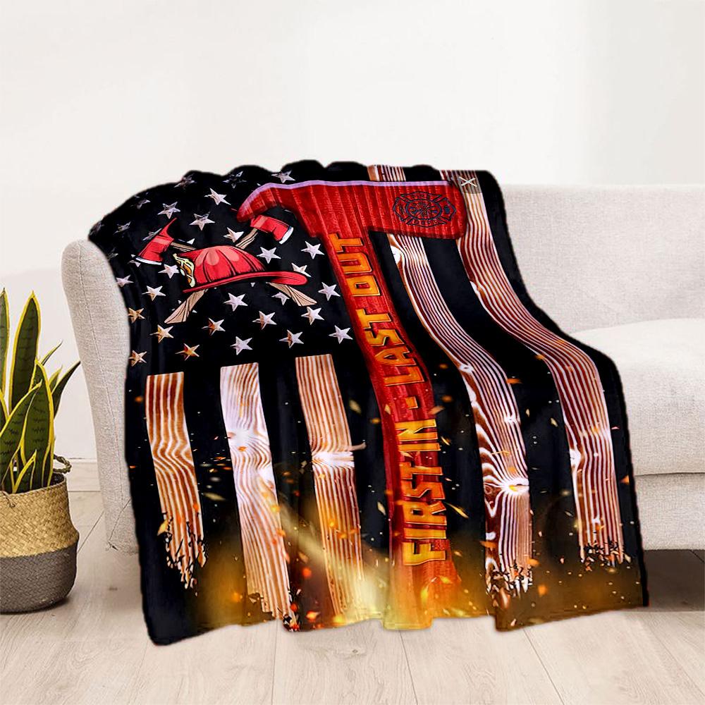Firefighter Tribute Blankets are suitable for living rooms,making them an ideal choice for outdoor travel and gifts.