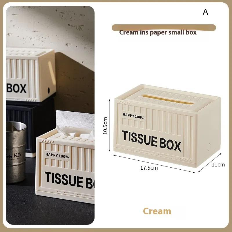 Plastic Tissue Box Holder Paper Storage For Living Room Napkin Holder Container With Lid For Home Office