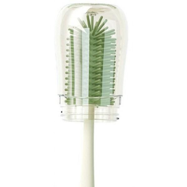 Set perie + suport din silicon Jolly Life, verde, 1 set