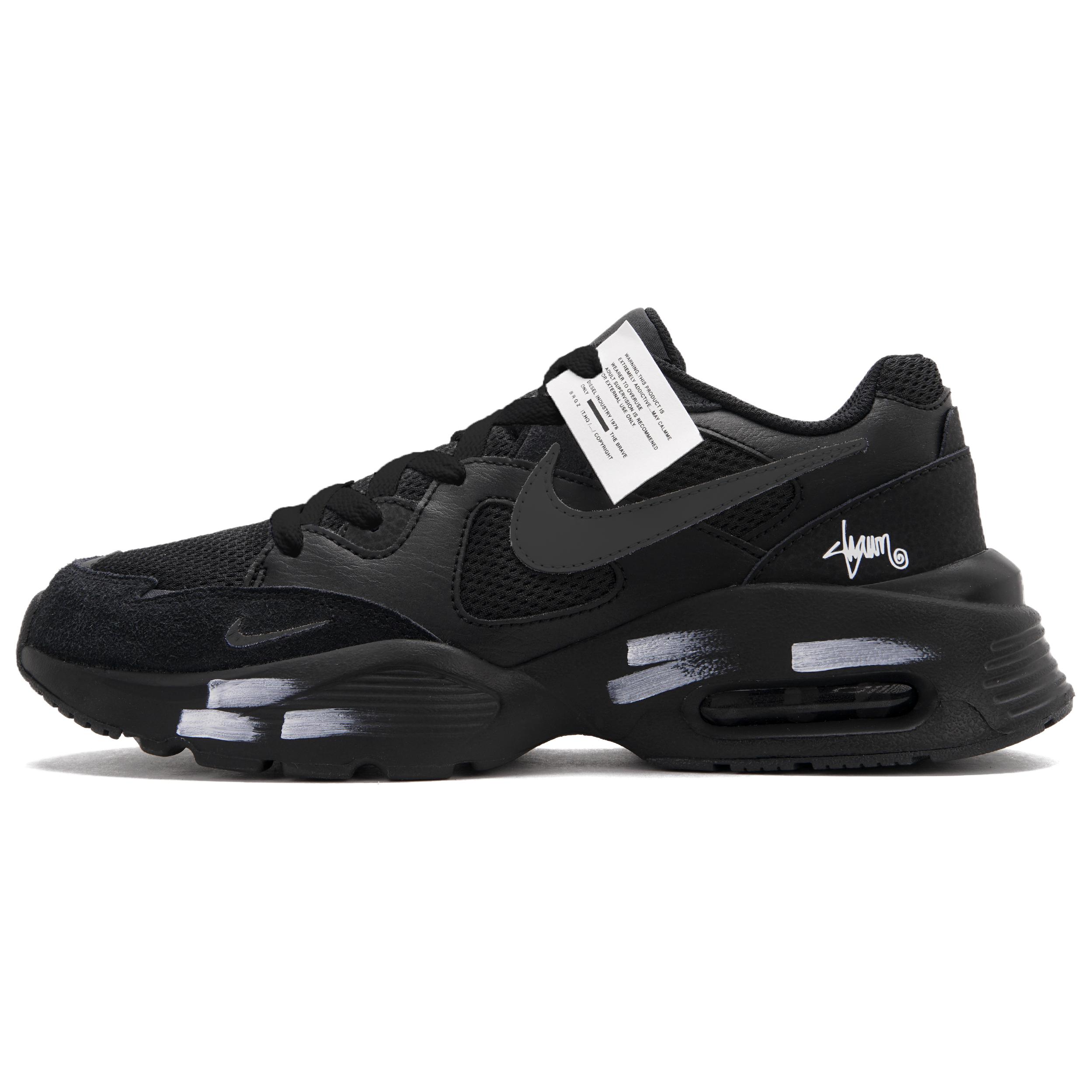 

Nike Air Max Fusion Low top Running Shoes Men s Black White Gray CJ1670-001(Team62-GXX) 43