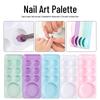 Plastpalett för Nail Art - Japansk färgmixning & sminkfoundationverktyg