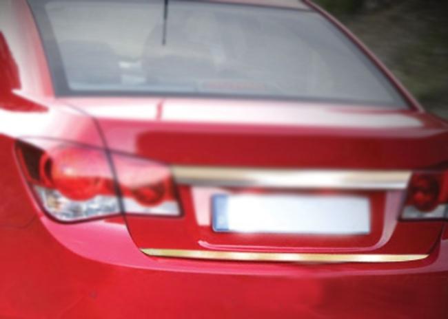 Trim On the Edge of the Trunk (stainless Steel) Sedan, Carmos - Turkish Steel for Chevrolet Cruze 2009-2015