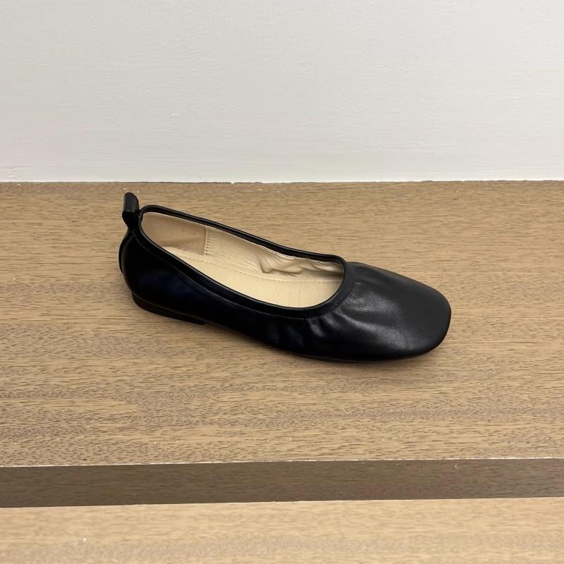 Fashion SUOJIALUN 2025 Autumn New Brand Women Flat Shoes Fashion Round Toe Shallow Slip On Boat Shoes Soft Flat Heel Single Shoes