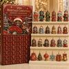 Dekorace odpočítávání do svátku Heritage Akrylový adventní kalendář, Dekorativní závěsná ozdoba, Odolný lehký zahradní blind box pro domácí ložnici a
