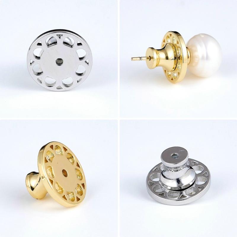 Sturdy Copper Earring Support Backs For Preventing Jewelry Slippage Secure Grip Design For Earrings