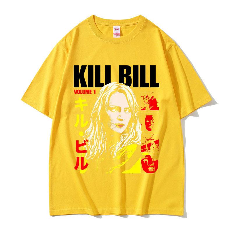 Famous Director Quentin Tarantino Movie Kill Bill Uma Thurman Play The Bride T-shirt Men Women Casual Vintage Fashion T Shirt