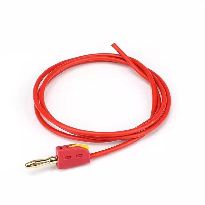 High Voltages Test Cables With 4mm Banana Plugs 100cm Silicone Wire For Multimeters And Electrical Tool Car Maintenance