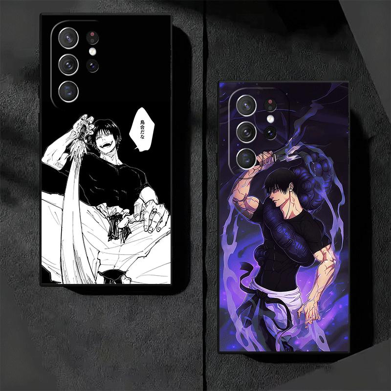 Anime Fushiguro Toji JUJUSU Soft Phone Case for Samsung Galaxy S26 S25 Edge S24 Ultra S23 Plus S22 S21 FE S20 Black Cover Back S