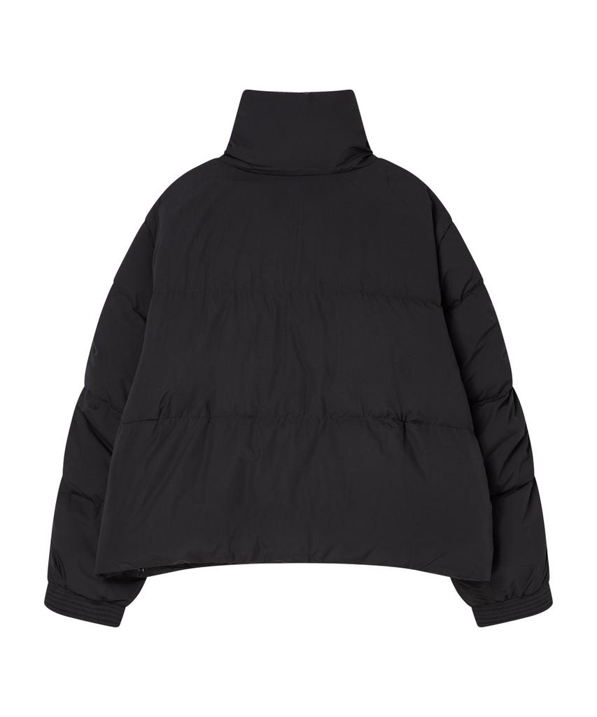 The Green Lab Down Jumper With Sleeve Snaps [Black]