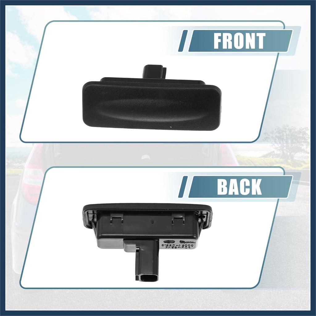 81260-A5000 Trunk Tailgate Handle Release Switch Rear Door Hatch Liftgate Latch Button Switch for Hyundai Elantra GT 2013-2017 Black Stylish Design