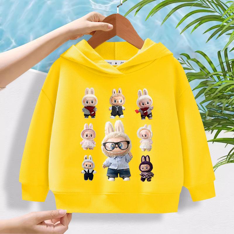 Children's Hoodie New Trendy Labubu Kids Cute Cartoon Casual Daily Hoodie 100-160cm Boys Girls