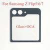 Back Cover Rear Glass With OCA For Samsung Galaxy Z Flip 5 F7310 Z Flip 6 F7410 Z Flip7 F7660 Phone Repair