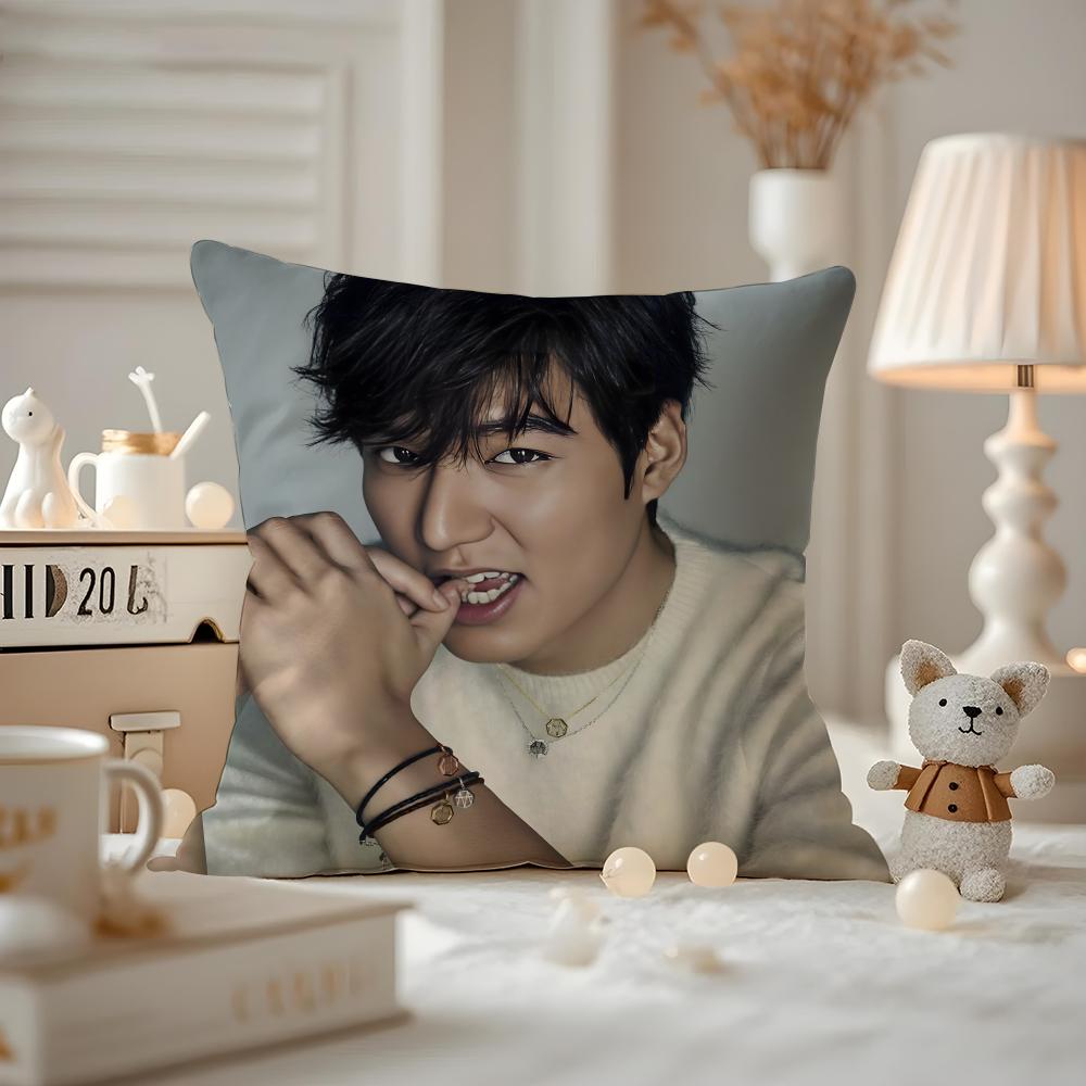 Lee Minho Actor Cushion Cover Pattern Printed Pillowcase For Living Room Sofa Cushion Cover & Bedroom Decor