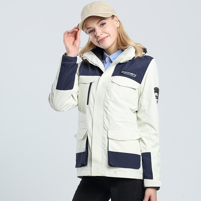 

Outdoor Windbreaker Men s and Women s Three-in-one Two-piece Waterproof Winter and Wool Thickened Tibet Ski Mountaineering Clothing 4XL