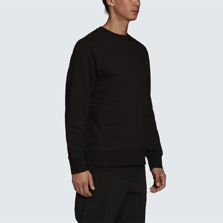 Y 3 Sweatshirts Unisex Black Crew Neck Moderate Regular FS3398