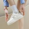 Bílé boty pro ženy Nové podzimní Studentky All-Match Ležérní Ins Módní boty Tenisky s tlustým dnem