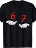 T-shirt Unisex Unisex Six Seven Meme Shirt 67 Numero Maglietta Cotone Unisex Streetwear Manica Corta Oversize Minimalista Umorismo Top