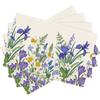 Spring Flowers Placemats For Kitchen Summer Iris Crocus Snowdrop Floral Botanical Theme Linen Place Mats Set Of 4