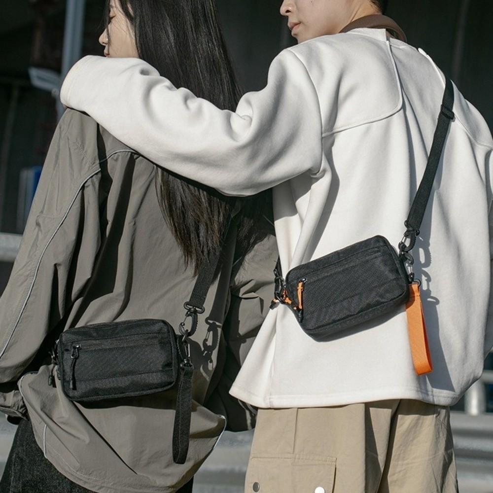 Adjustable Nylon Crossbody Bag Lightweight Messenger Bag All-match Single Shoulder Bag  Picnic