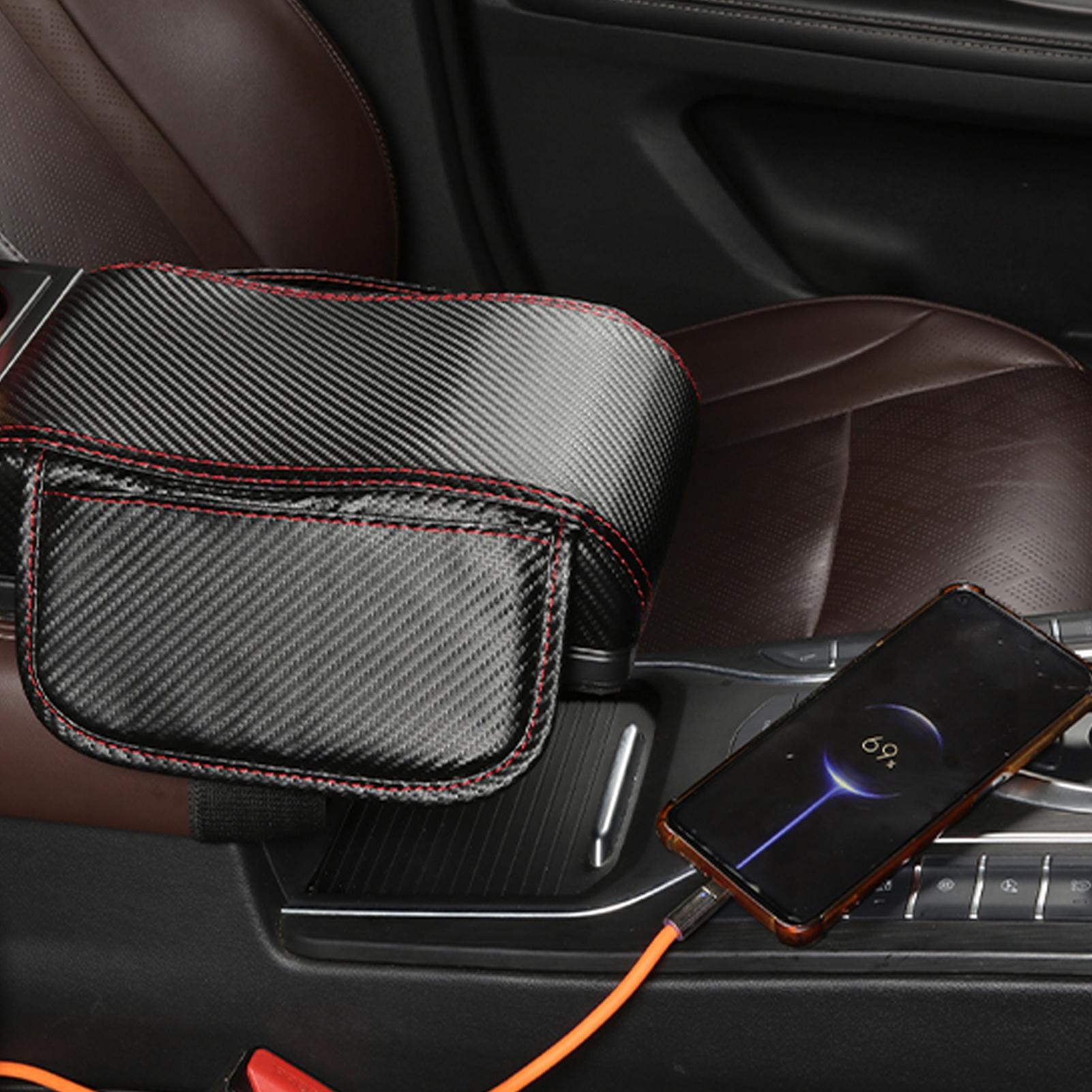 Car Center Console Cushion Pad Automotive Center Console Booster Cushion With Cup Holder Car Interior Decor Armrest Elbow CHINA