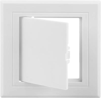 4 4 Inch White Plastic Access Port Removable Hinge Ceiling Wall Reinforced Access Door