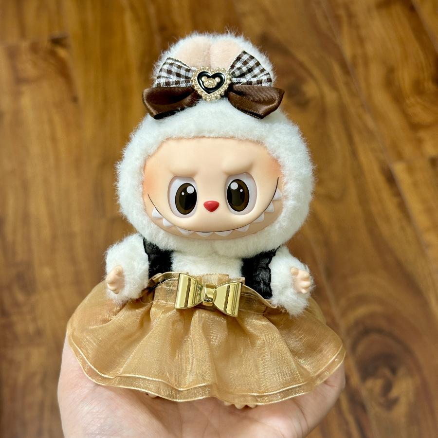 Mini 17Cm Plush DollS Clothes Outfit Accessories For Korea Kpop Exo Labubu Idol Suit Clothing GiftOnly Clothes And No Dolls