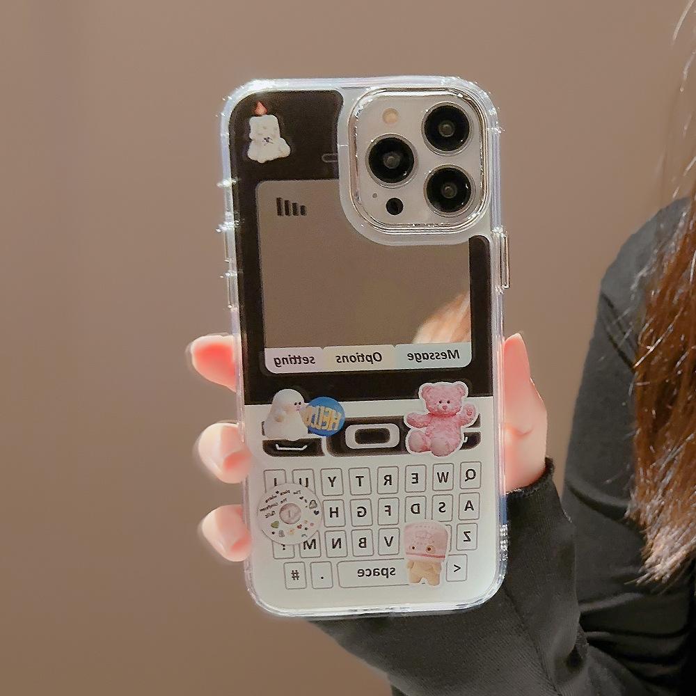 Plating Mirror Y2k Phone 13Pro Max Suitable for IPhone 16 IPhone Case 11 Retro Cute 15