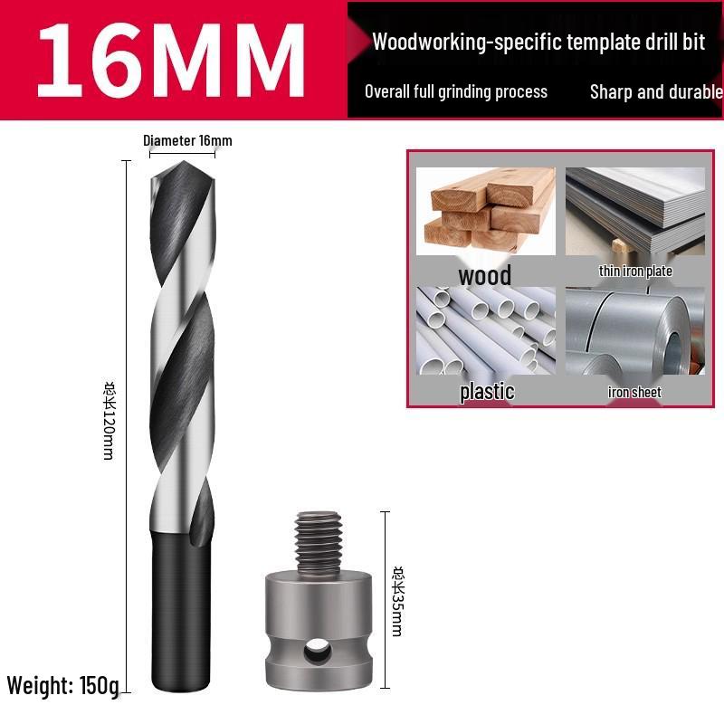 Electric Drill Bit Extension for Woodworking and Hole Saw