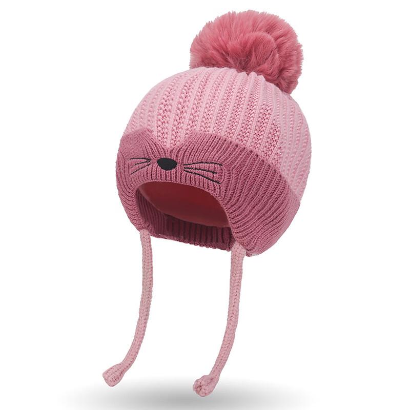Kids' Winter Cartoon Knitted Hat with Earflaps