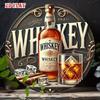 Vintage Metal Whiskey Bar Sign Retro Scotch Irish Aluminum Poster 1pc Heavy Duty Cigars Pub Decor Rustic Label Tin Sign