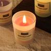 1pc 50g Three color glass cup aromatherapy candle, smokeless fragrance, soy wax fragrance candle with hand gift
