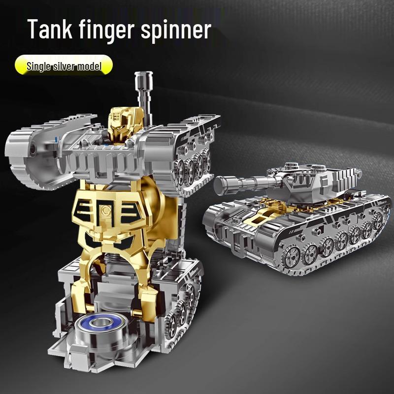 Black Technology Gear Chain Fidget Spinner - Portable Decompression Gyro for Adults