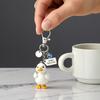 Keychain Pendant Inspirational Duck Design Key Holder with Birthstone Charm Encouragement Card Lightweight Healing Gift