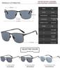 Red Wolf HD Polarized Screwless Nylon Sunglasses with Integrated Bridge & Dustproof, Fingerprint-Proof Temples - Model 7107