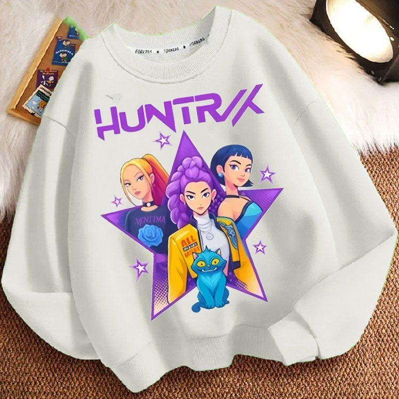 Children s Fashion KPOP Witch Hunt Group Hoodies for Autumn and Winter, Long-sleeved Hoodies for Boys and Girls 110