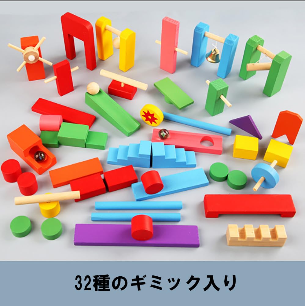 R-STYLE Colorful Plastic Domino Set (400 Dominoes + Gimmick Set) - Enhances Creativity and Concentration While Playing, and Fun for Adults Too!
