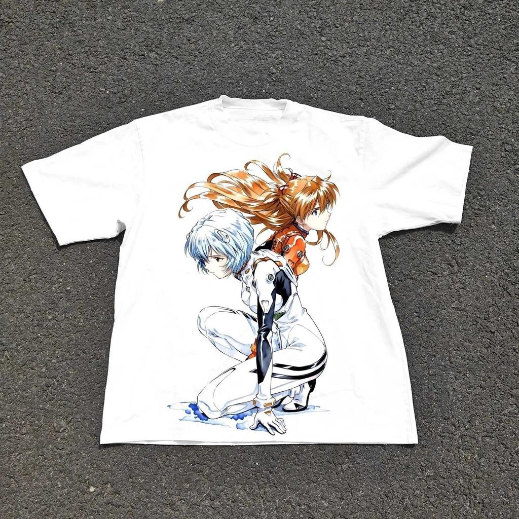 2026 New Eva Unit 01 T-shirt Neon Genesis Evangelion T-shirt for Men Japanese Anime Shirt Unisex Summer Cotton Short Sleeved Top