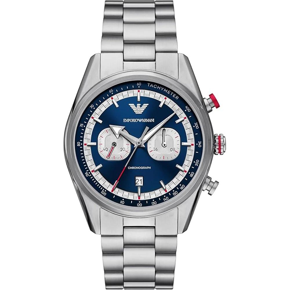 

Emporio Armani Racer Blue Stainless Steel Men s Quartz Chronograph AR11676 синий