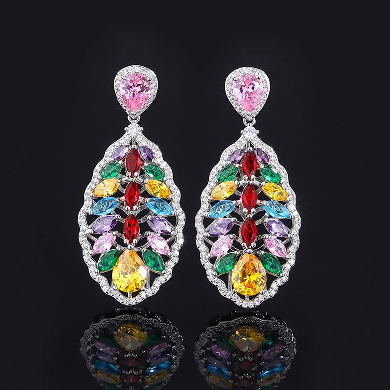 

Дофамин Лето Красивый Радужный Драгоценный Камень Цветной Циркон Богемия