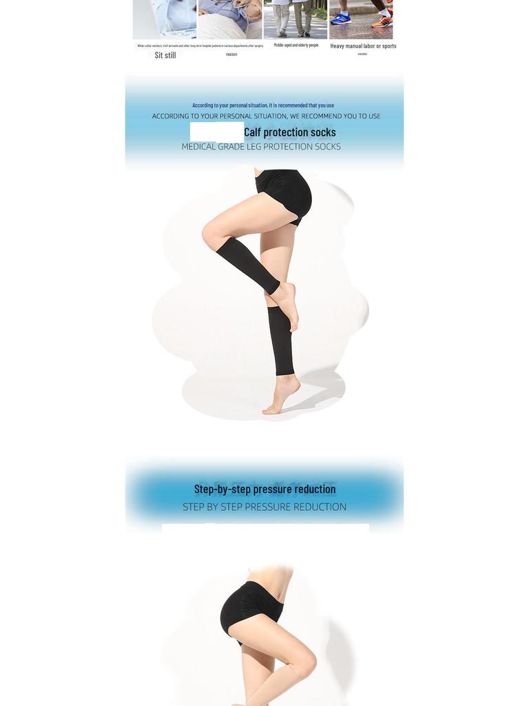 Chaussettes de Compression Modelantes Mi-Mollet avec Support Bandage Élastique