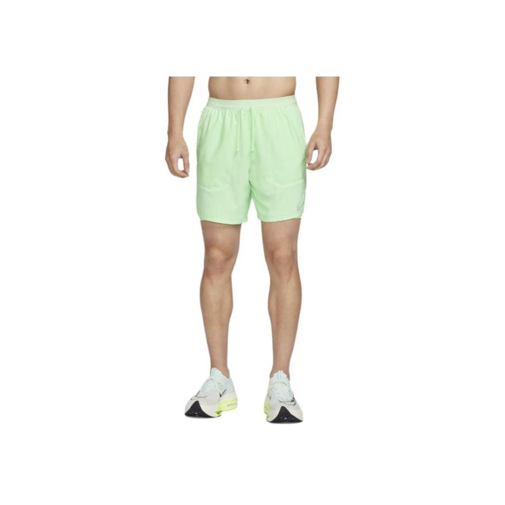 Nike Dri-Fit Jednobarevné Středně Vysoké Dva v Jednom Běžecké Ležérní Šortky Pánské Šortky Zelené DM4760-376