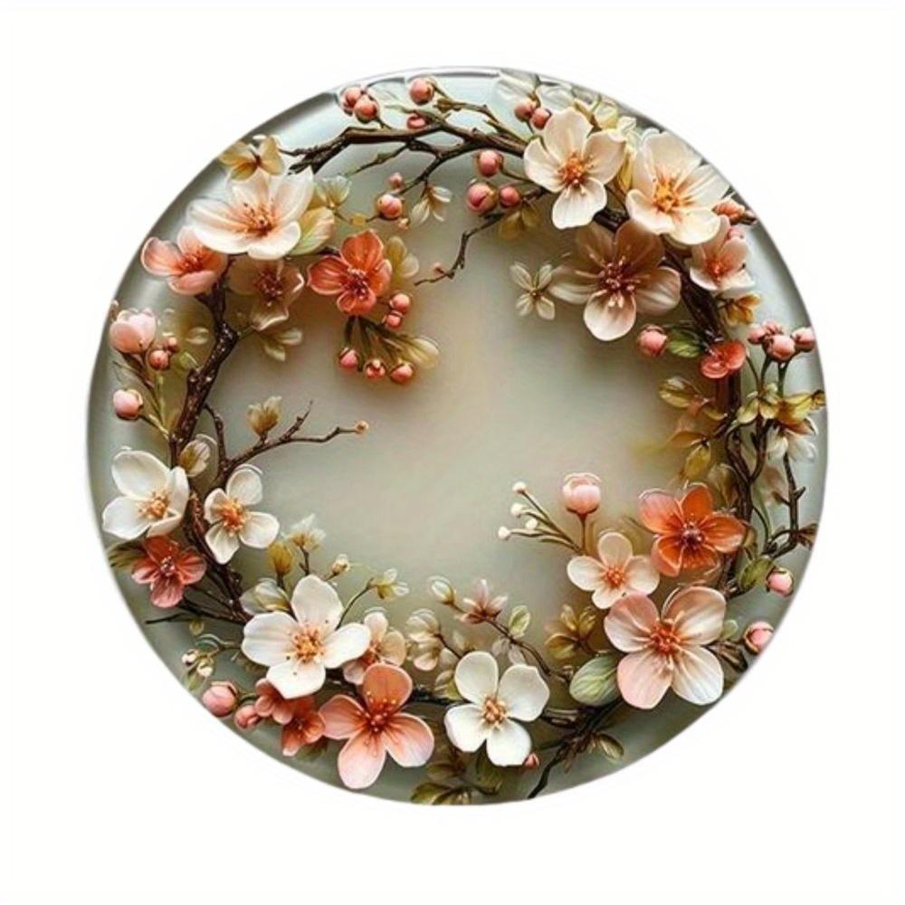 

1 шт. 2d плоский круглый деревянный подсолнух персиковый цветущий художественный логотип - 20 см, тема подсолнуха подходит для бара кафе дома гостиной офиса настенное украшение 20cm*20cm