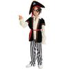 Kids Pirate Costume Set Halloween Party Caribbean Captain Outfit Cosplay Dress Up Neutral Unisex