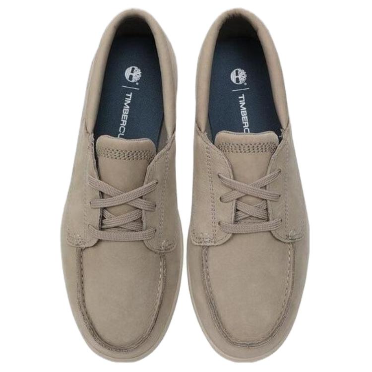 Timberland Men's Low Lace Light Taupe Casual Boat Sneakers A6C92EO2