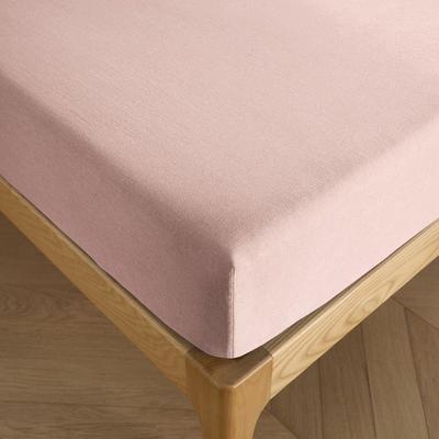 Spannbettlaken 180 x 200 cm Steghöhe 30 cm "Premium" für Doppelbett King Size - Premium Rosa Dragée