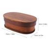Holz-Lebensmittelaufbewahrungsbehälter 19*12*6cm Tragbare Lebensmittelbox für Zuhause Büro