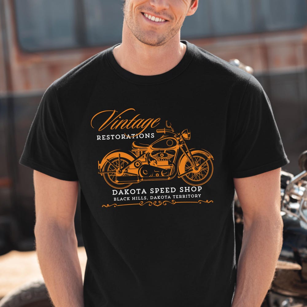 Biker Shirt, Vintage Restorations Classic Motorcycle T-Shirt for Men or Women, Motorcycle Shirt, Biker Dad Shirts L